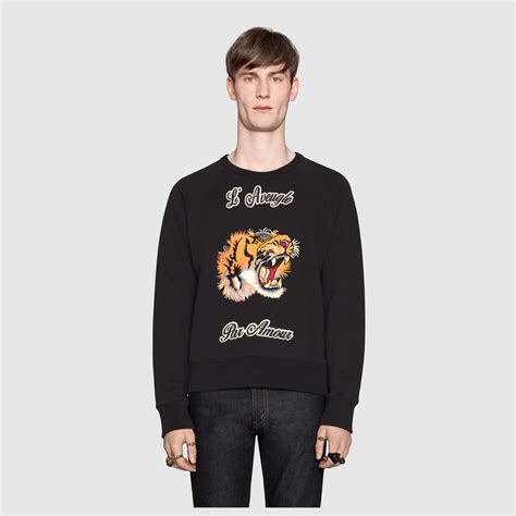 gucci tiger sweatshirt|gucci tiger hoodie.